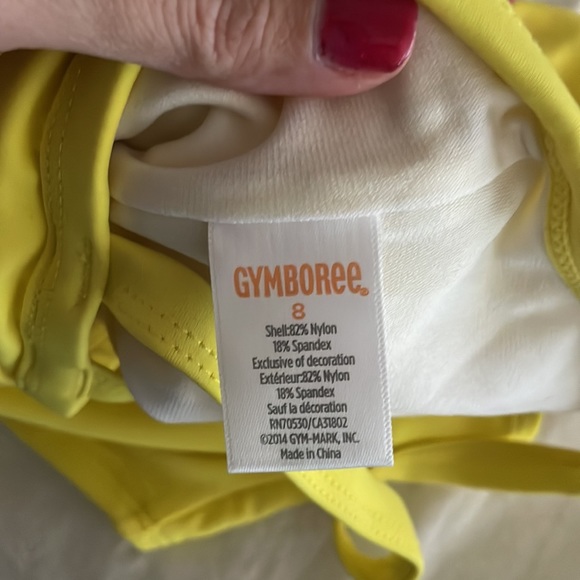 Gymboree yellow swimsuit 🩱 with butterfly NEW size 8 modest - Picture 4 of 5